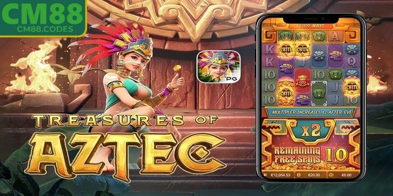 Kho Báu Aztec CM88 – Giải Mã Bí Ẩn Vàng Cổ Trong Vòng Quay 2 Nắm cấu trúc, phần thưởng trước khi quay